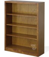 California Made Alder Wood Huntington 48" High Bookcase in Hazelnut Finish
