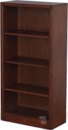 California Made Alder Wood Newport Bookcase in Antique Cherry Finish  24"w x 48"h