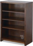 California Made Alder Wood Pacific Urban 43" High Bookcase in Mocha Finish
