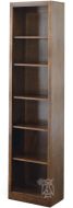California Made Alder Wood Huntington San Marino Bookcase 20"w x 84"h in Coffee Finish
