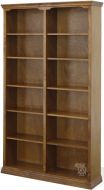 California Made Alder Wood Traditional Bookcase 48"w x 84"h in Hazelnut Finish