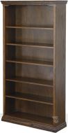 California Made Oak Wood Traditional Bookcase 36"w x 72"h in Dark Finish