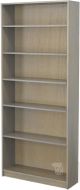 California Made Alder Wood Willow Lane Bookcase 36"w x 84"h in Weathered Grey Finish