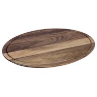 Solid Walnut Wood Oval Serving Board in Natural Finish