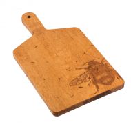 Solid Maple Wood Artisan Handle Board with Engraved Bee Image