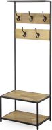 Solid Mango Wood & Iron Delancy Hall Tree