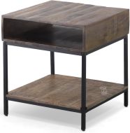 Solid Distressed Mango Wood Lakewood End Table