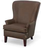 American Made Luther Genuine Prime Leather Chair in Childs Play Leather
