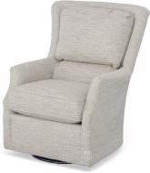 American Made Loren Swivel Chair in Olivia Porcelain