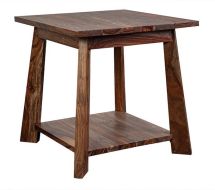 Solid Sheesham Kalispell End Table in Harvest Finish