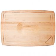 Solid Maple Wood 20x14 Reversible Pour Spout Carving Board in Natural Finish