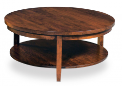 Amish Crafted Solid Maple Wood Parkdale Round Coffee Table