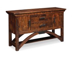 Amish Crafted Solid Character Cherry Wood B&O Server in Olde World Tobacco Finish