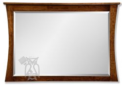 Amish Crafted Solid Premium Cherry Wood Garrett Mule Chest Mirror in Mocha Nut Finish