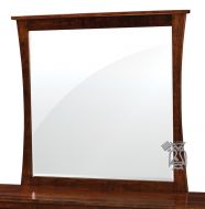Amish Crafted Solid Premium Cherry Wood Garrett Dresser Mirror in Mocha Nut Finish